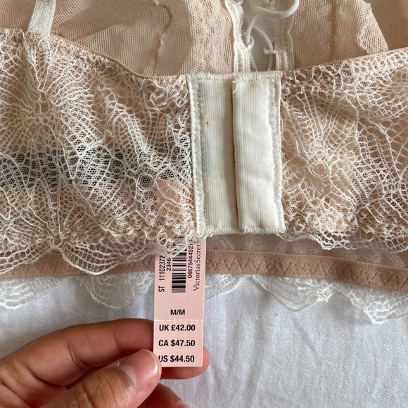 NWT Victoria's Secret Lace Halter Bra Lingerie (sz M) - Picture 6 of 7